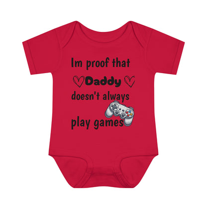 im proof that daddy doesn't always play games